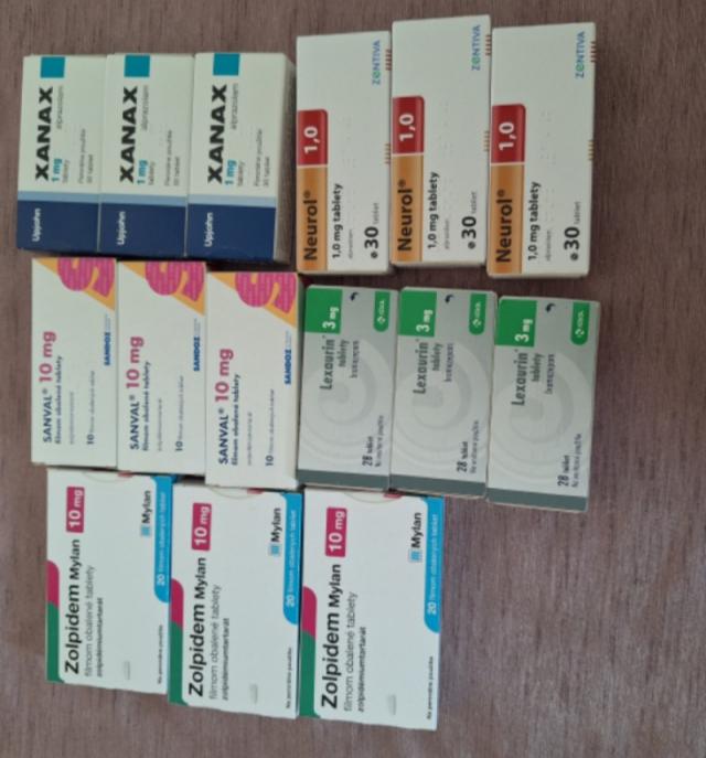 Zolpidem, Xanax, Tramadol, Oxycontin, Viagra, Lormetazepam
