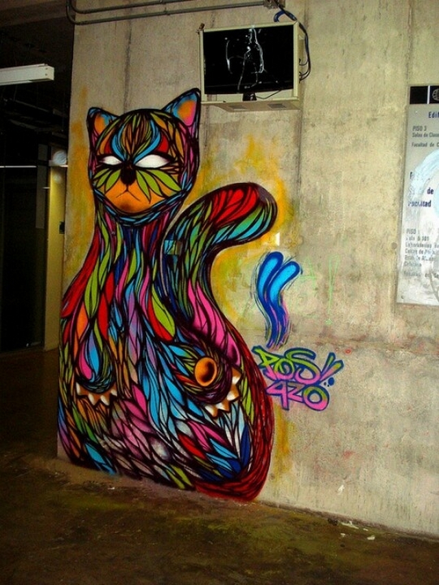 Kočičí graffiti 9