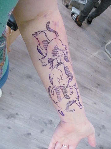 Kočky v tetovacím salonu / Cats in Tattoo Salon